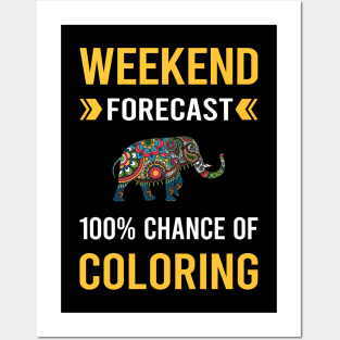 Weekend Forecast Coloring Posters and Art